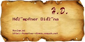Hümpfner Diána névjegykártya